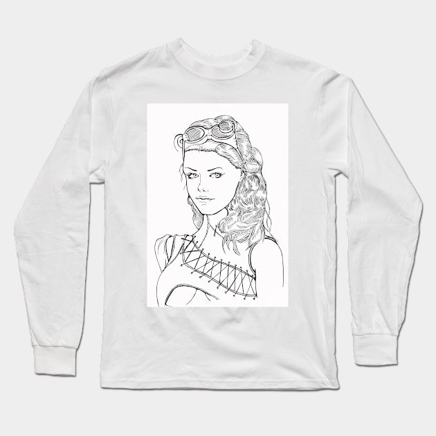 Warrior queen Long Sleeve T-Shirt by neilblue